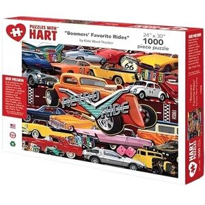 NIB Boomers' Favorite Rides‎ 1000-Piece Jigsaw Puzzle